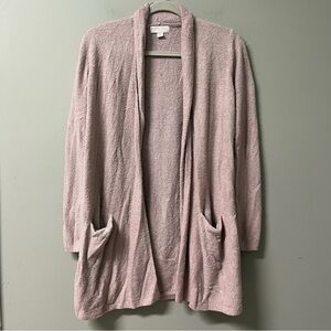 Barefoot Dreams Cozy Chic Lite Pink Cardigan M